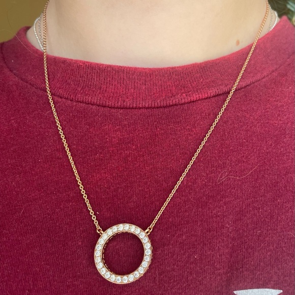 Pandora Rose Gold Circle of Sparkle Necklace - Picture 3 of 5